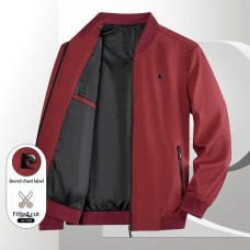 Pierre Cardin Crimson Mod Red Bomber Jacket PD53B1K309ZH60